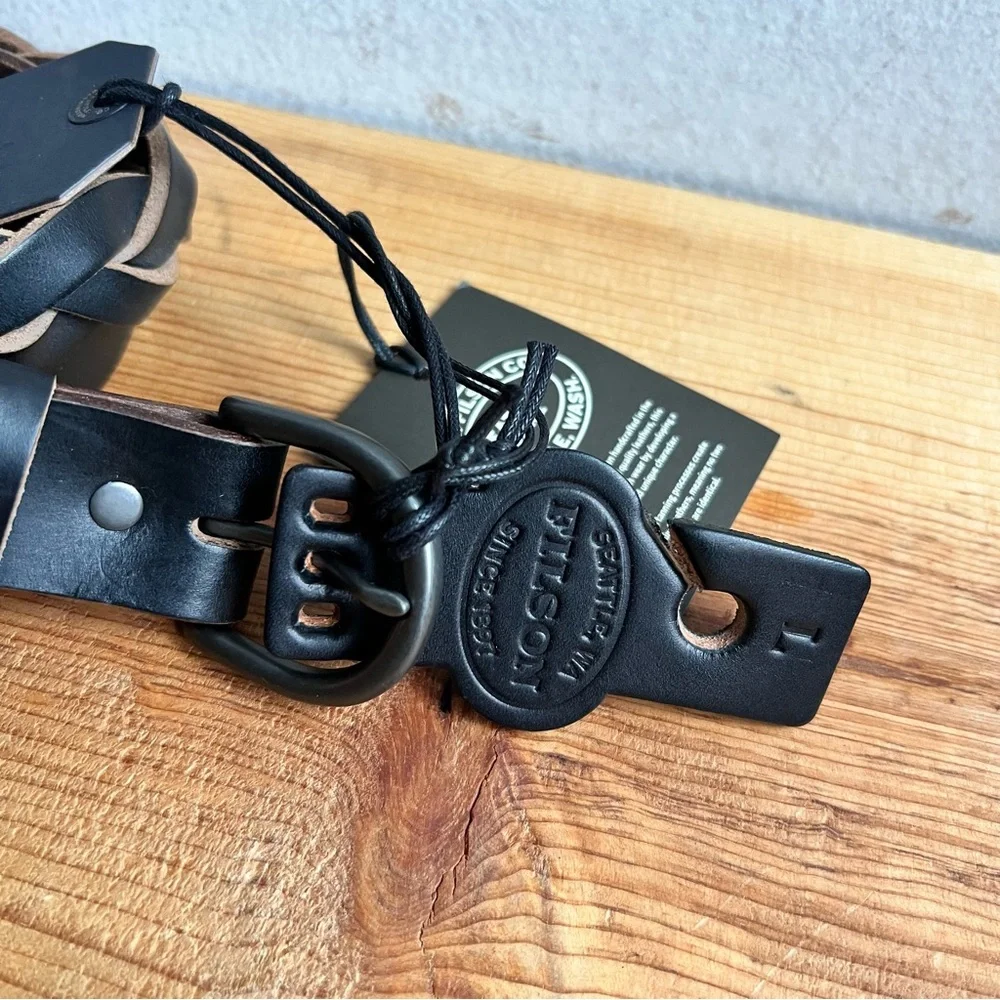 Filson Women’s Braided Workshop Belt | Horween Leather | made in USA - Picture 3 of 10